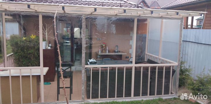 Мягкие окна для кафе летней веранды беседки