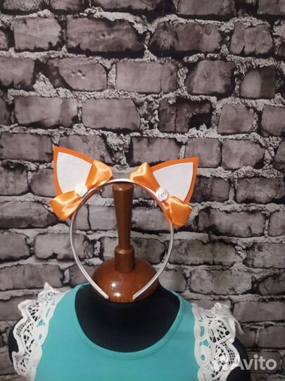 Лиса костюм (юбка хвост ушки) утренник комплект