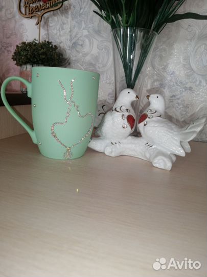 Кружка со стразами