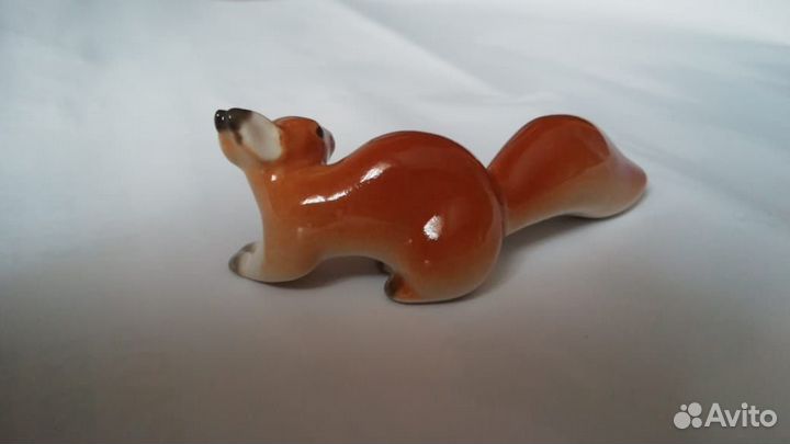 СССР 1970е лфз Белка статуэтка фарфор