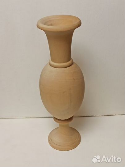 Резьба по дереву ваза под роспись или резьбу