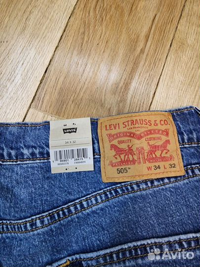 Джинсы levis 34/32 505 оригинал новые