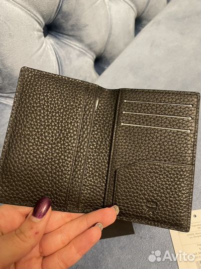 Кожаный футляр для кредитных карт MCM