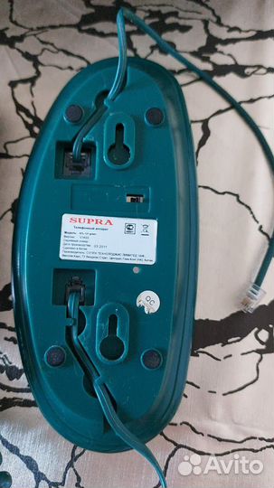 Стационарный телефон Supra STL-121 green