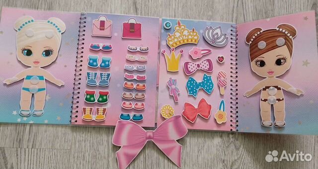 Альбом для девочек Игры на липучках