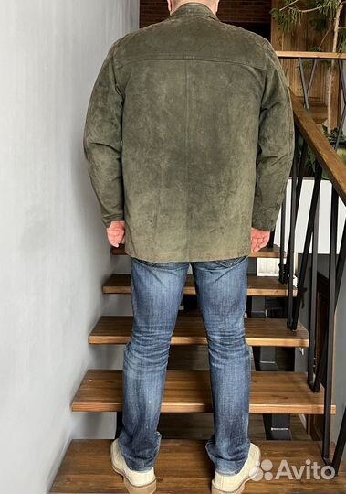 Баварская винтажная кожаная куртка 52-54
