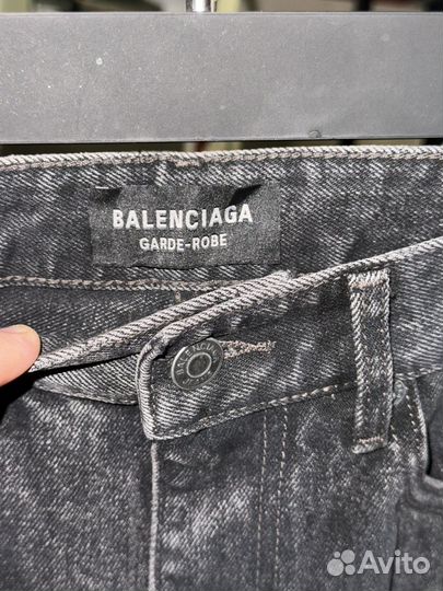 Balenciaga Baggy Jeans Grey SS24 джинсы