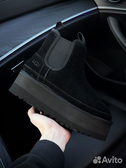 Угги Ugg Platfrom Chelsea Black