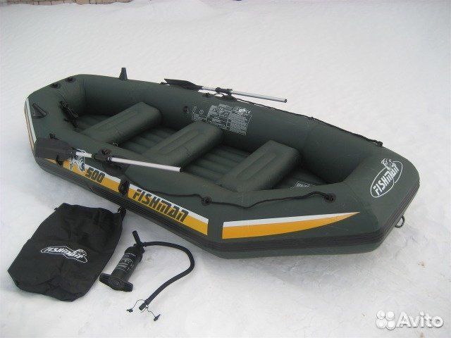 Лодка надувная Fishman II 500 boat (весла+насос) объявление продам