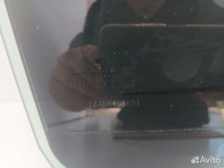 Стекло двери заднее правое Skoda Octavia BSE 2008