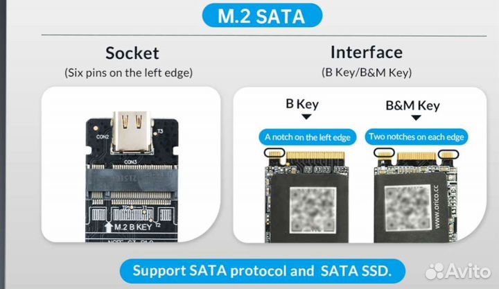 Kingspec 512gb SSD M.2 key B&M
