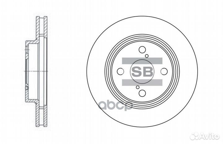 SD4006 диск тормозной передний Toyota Corolla