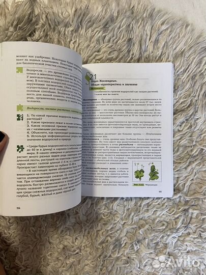 Учебник по биологии 6 класс