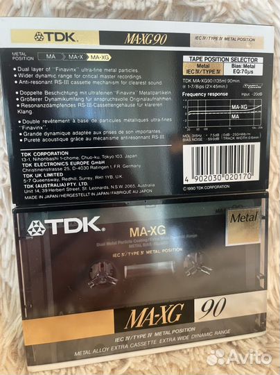 Аудиокассеты новые TDK, Sony, Basf, Denon