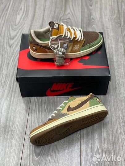 Кроссовки Nike Air Jordan 1 low Voodoo Luxe