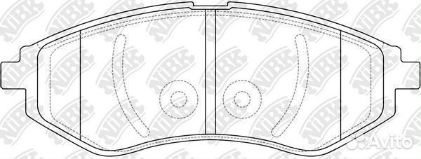 Колодки дисковые п. daewoo kalos 1.2i/1.4i 02