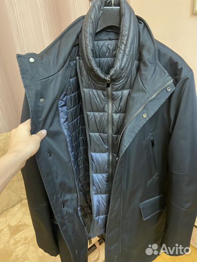 Мужская демисезонная куртка парка 48 50, черная