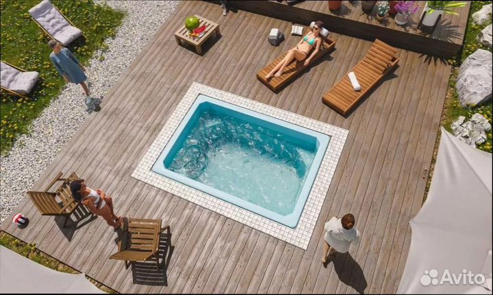 Композитный бассейн Комфорт premium