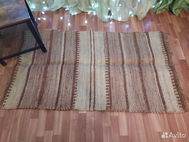 Ковры: килим шерстяной + джутовый + с павлином