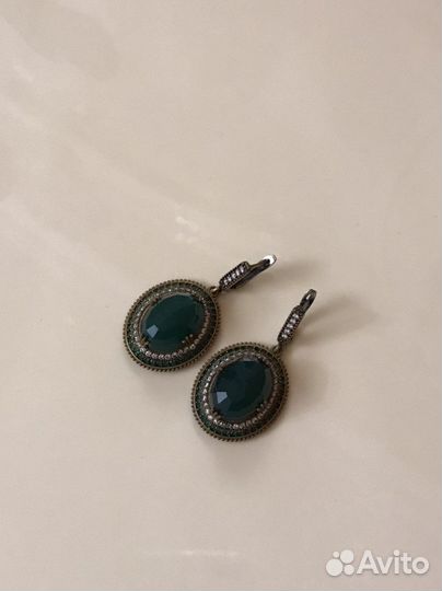 Сережки серебро
