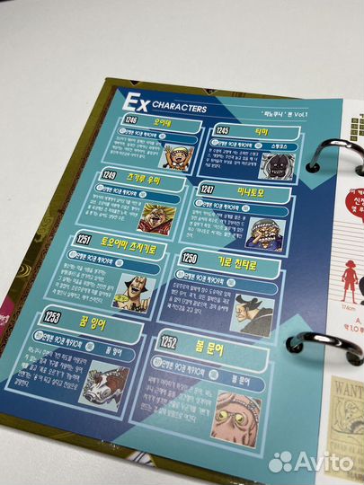 ONE piece официальные vivre card