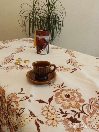 Скатерть чайная, ручная работа, винтаж, Германия