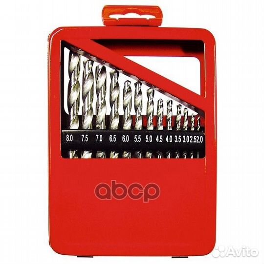 Набор сверл по металлу, 2-8 мм (через 0,5 мм)