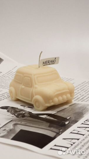 Свеча машинка «Mini Cooper»