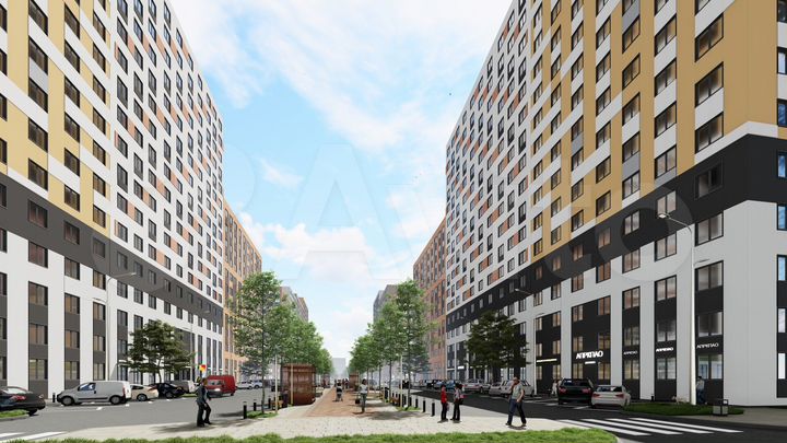 1-к. квартира, 33,4 м², 12/17 эт.