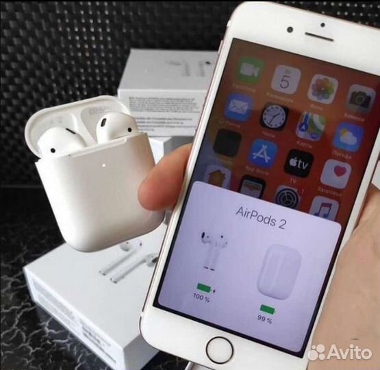 Беспроводные наушники apple airpods 2