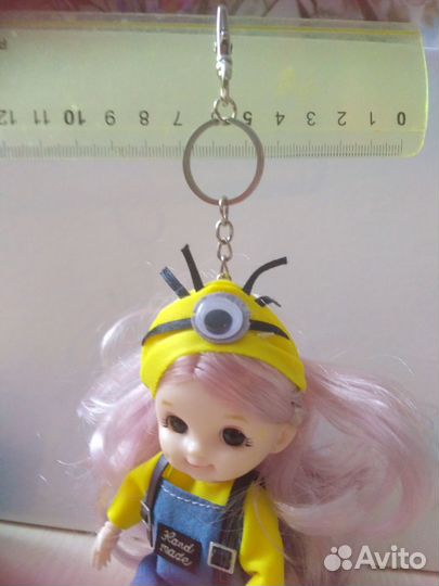 Кукла-брелок шарнирная новая 15 см