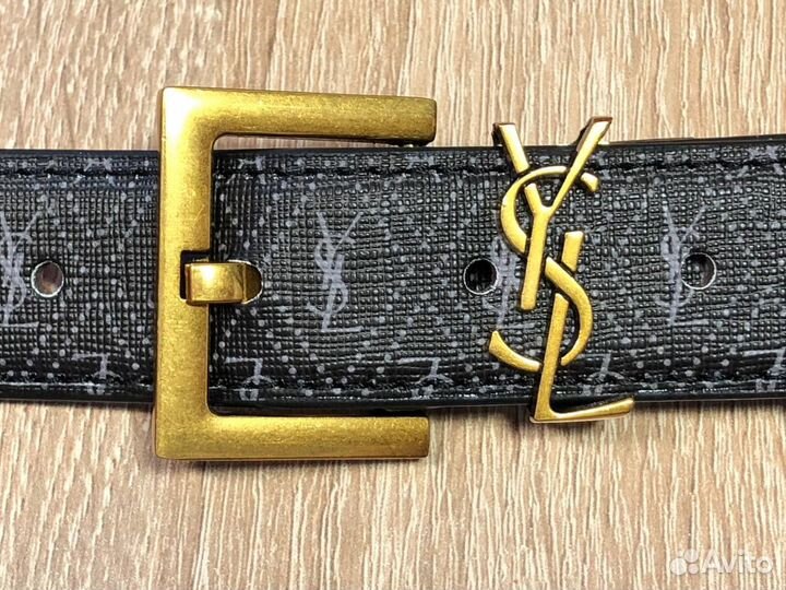 Ремень женский YSL. Чёрный, новый