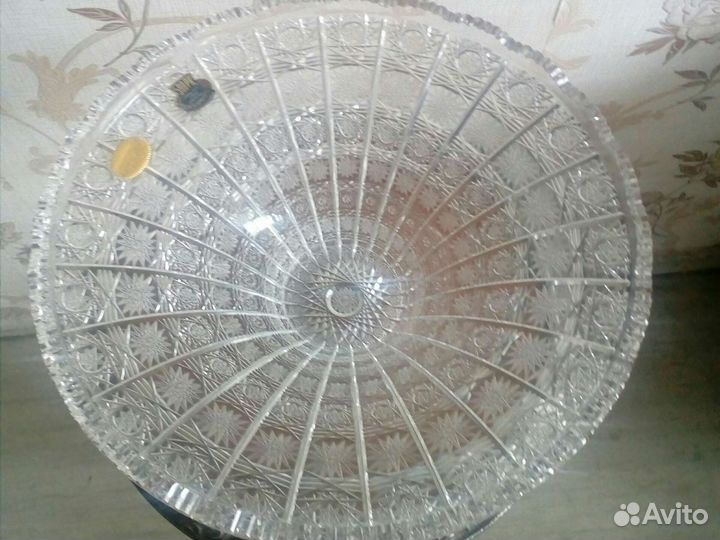 Ваза Богемия ручная работа