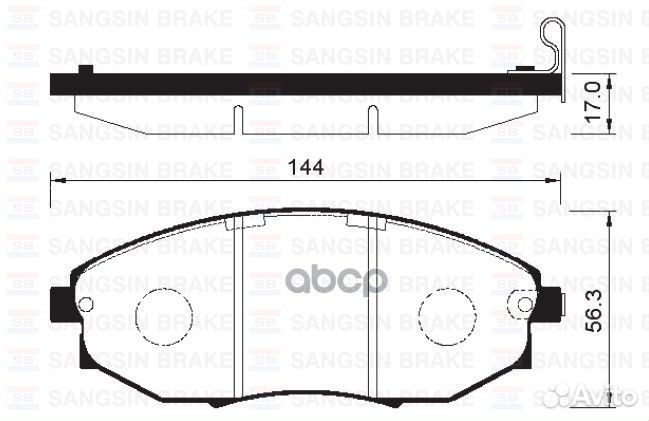 SP1193SNS 96475027 колодки дисковые п. Daewoo