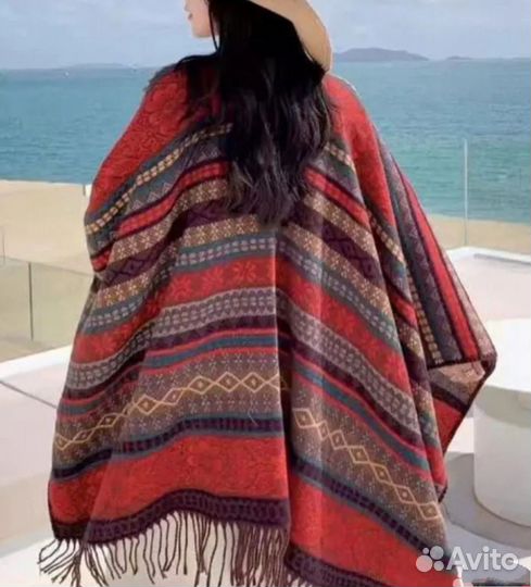 Пончо накидка