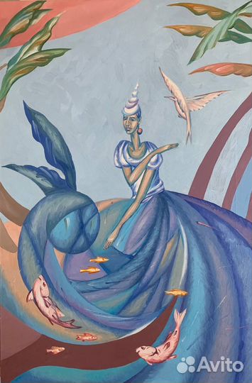 Картины 7 шт. «Философия танца» масло 90x60 см