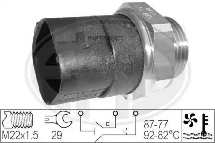 ERA 330283 330283 датчик вкл. вентилятора \ VW Tra