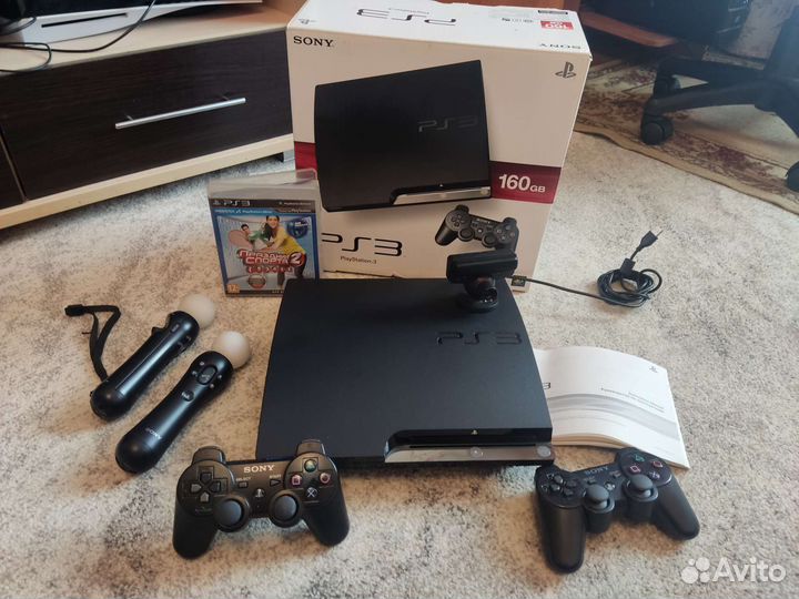 Прошитая PS3 Slim 500Gb+54 игр(супер комплект)