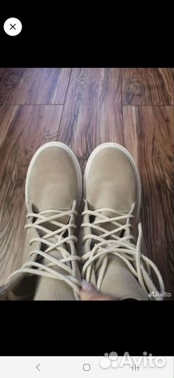 Ботинки натуральная замша женские деми