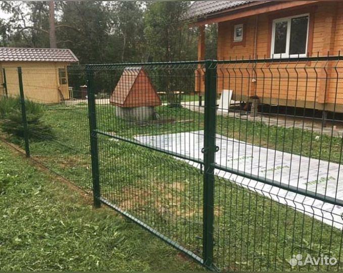 Сетка для забора 3d