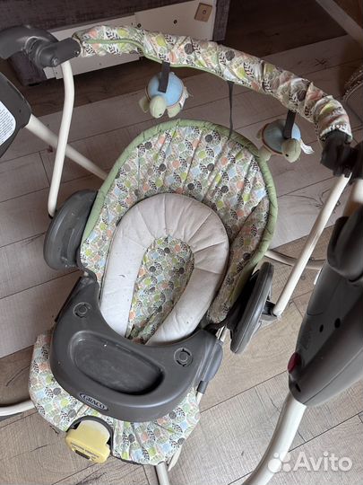 Детские качели graco бу