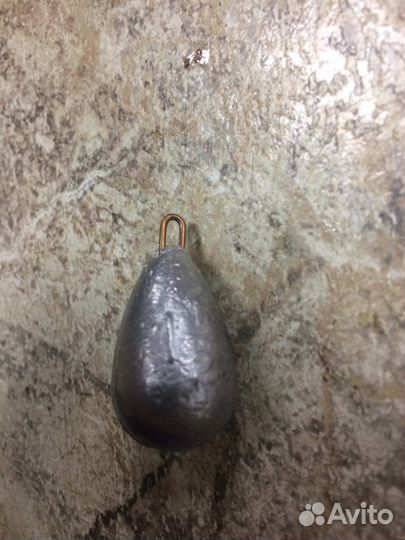 Груз капля рыболовный