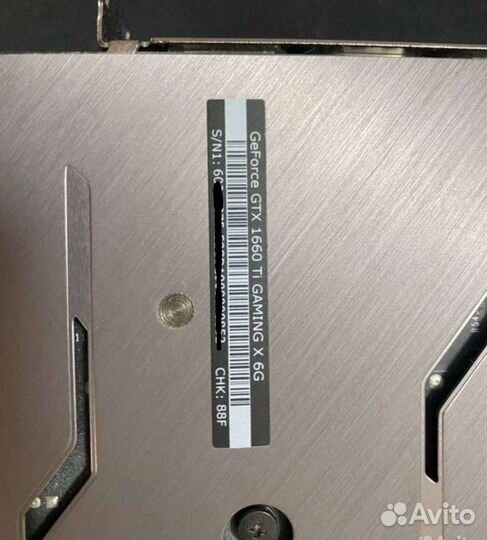 MSI GeForce GTX 1660ti Gaming X 6GB