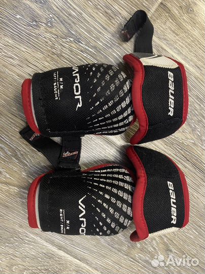 Налакотники хоккейные детские, bauer vapor, M