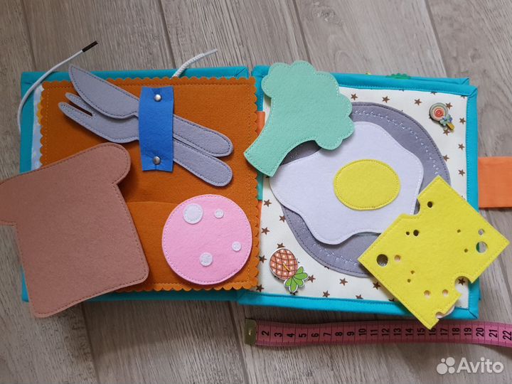 Развивающая книга из фетра