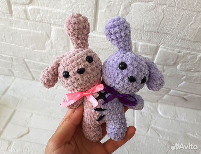 Милый зайка-мутант с блестяшками