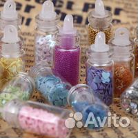 Декор для ногтей в бутылочках