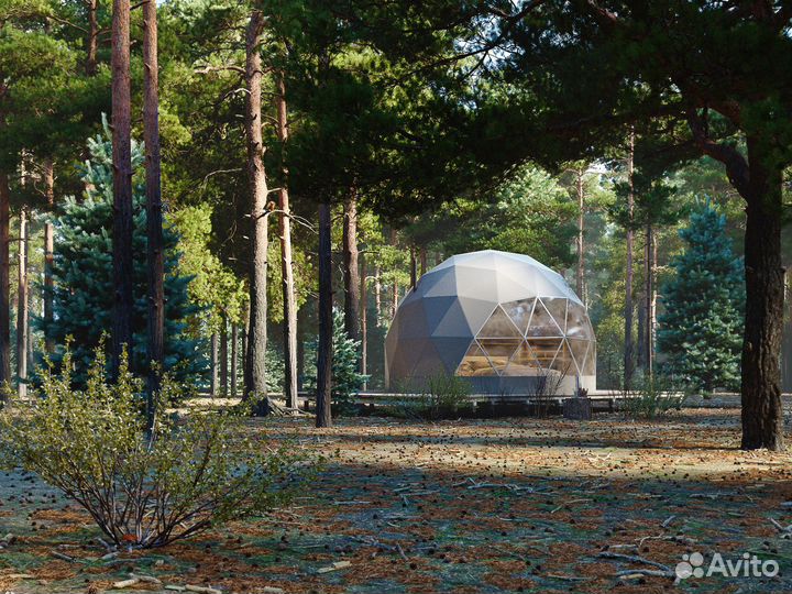 Геокупол для глэмпинга, купольный шатер