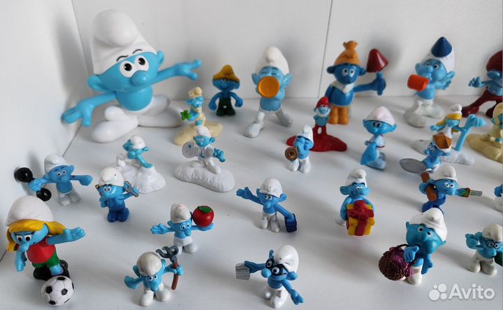 Смурфики - большая коллекция 53 шт