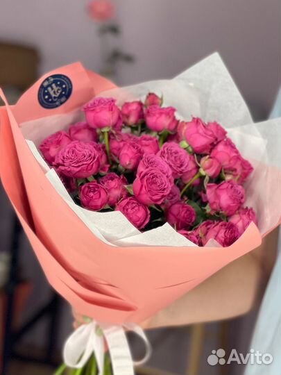 Пионовидные розы, розы с доставкой, букет